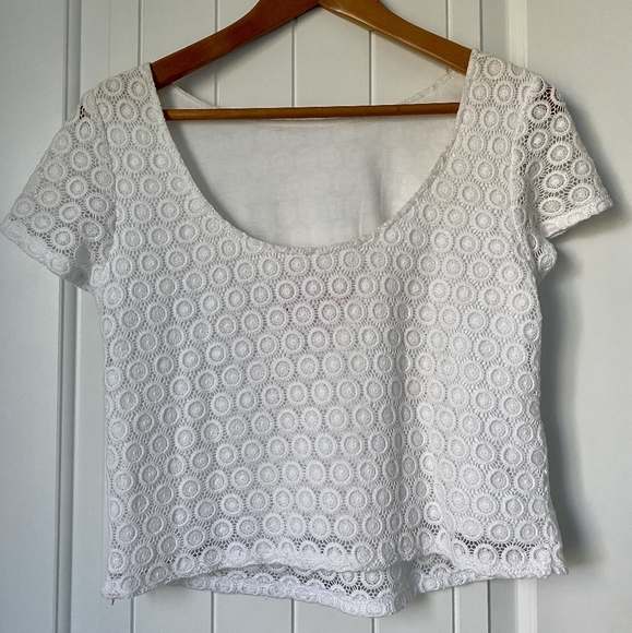 Lilly Pulitzer for Target White Crochet Cr… - Picture 2 of 2